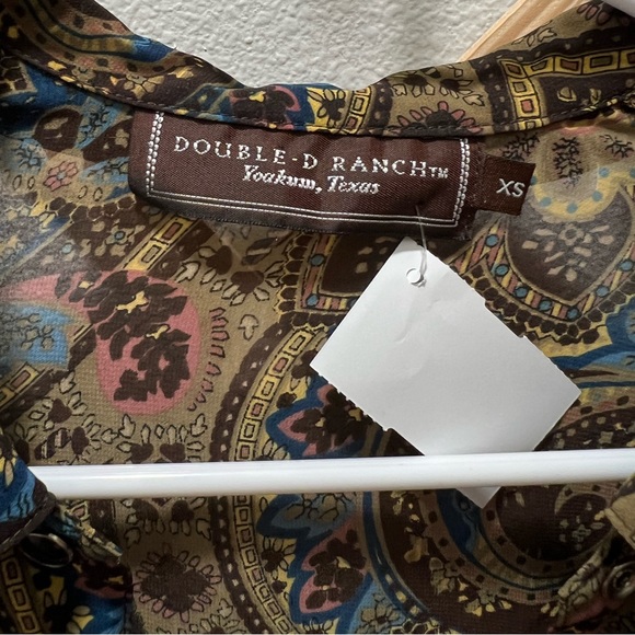 Double D Ranch Button Down Paisley Top - Picture 2 of 5